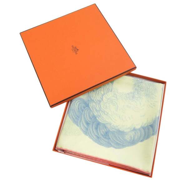 HERMES Authentic Yellow Silk Scarf - Picture 2 of 5